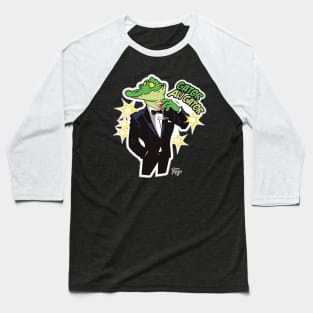 Funny Alligator 007 Baseball T-Shirt